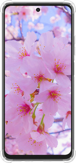 Силикон с усиленными углами чехол Сакура для Oppo A3X 4G/5G - 6029sp-3815 изображение 