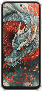 Силикон с усиленными углами чехол Стихия огня для Oppo A3X 4G/5G - 6101sp-3815 изображение 