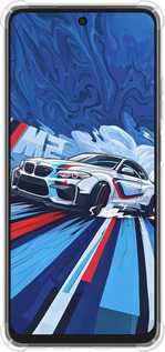 Силикон с усиленными углами чехол БМВ для Oppo A3X 4G/5G - 6292sp-3815 изображение 