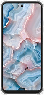 Силикон с усиленными углами чехол Мрамор для Oppo A3X 4G/5G - 6306sp-3815 изображение 