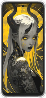 Силикон с усиленными углами чехол Аниме демон 2 для Oppo A3X 4G/5G - 6309sp-3815 изображение 