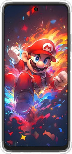 Силикон с усиленными углами чехол Супер Марио для Oppo A3X 4G/5G - 6342sp-3815 изображение 