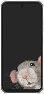 Силикон с усиленными углами чехол The Peeking Rat для Oppo A3X 4G/5G - 6442sp-3815 изображение 