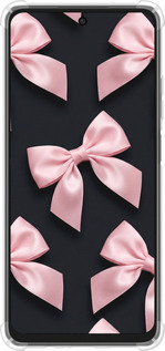 Силикон с усиленными углами чехол Coquette Ribbons Dark Coquette для Oppo A3X 4G/5G - 6767sp-3815 изображение 