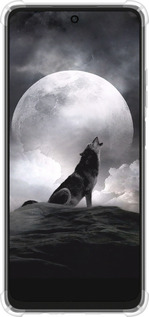Силикон с усиленными углами чехол Воющий волк для Oppo A3X 4G/5G - 934sp-3815 изображение 