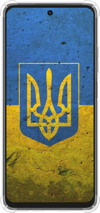 Силикон с усиленными углами чехол Флаг и герб Украины 2 для Oppo A3X 4G/5G - 378sp-3815 изображение 