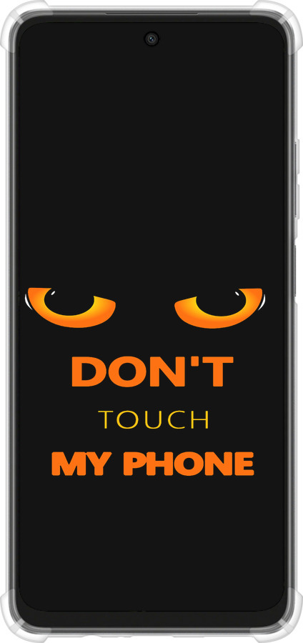 Силикон с усиленными углами чехол Don't touch the phone для Oppo A3X 4G/5G - 4261sp-3815 изображение 