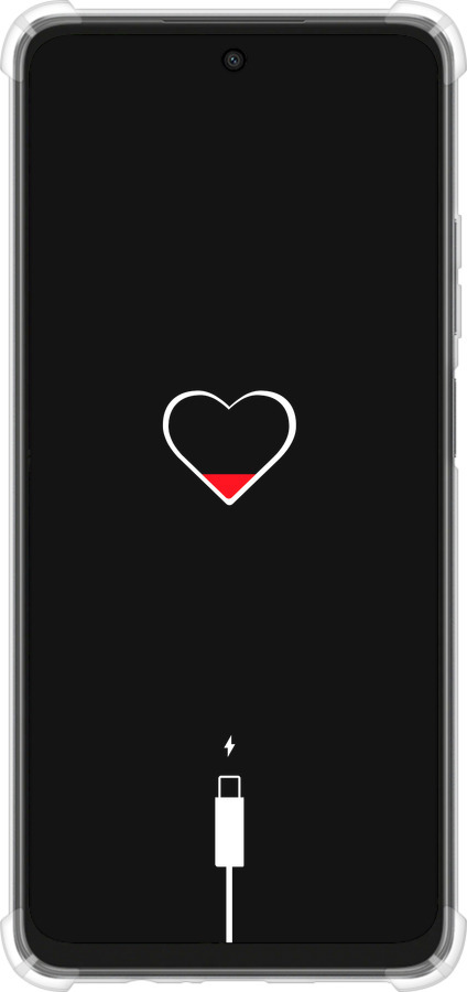 Силикон с усиленными углами чехол Подзарядка сердца для Oppo A3X 4G/5G - 4274sp-3815 изображение 
