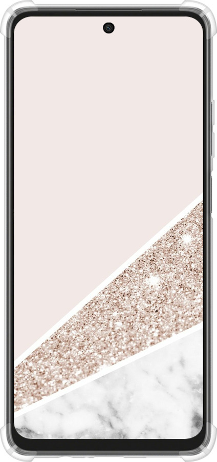 Силикон с усиленными углами чехол Пастельный мрамор для Oppo A3X 4G/5G - 4342sp-3815 изображение 