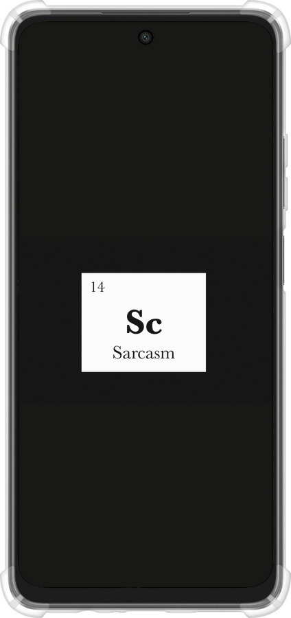 Силикон с усиленными углами чехол Сарказм для Oppo A3X 4G/5G - 4501sp-3815 изображение 