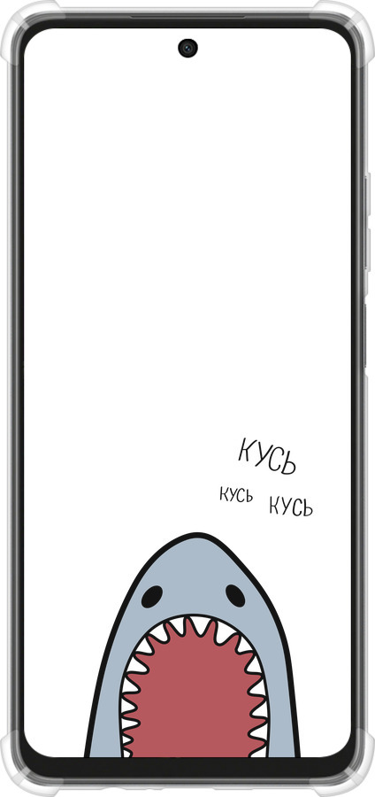 Силикон с усиленными углами чехол Акула для Oppo A3X 4G/5G - 4870sp-3815 изображение 