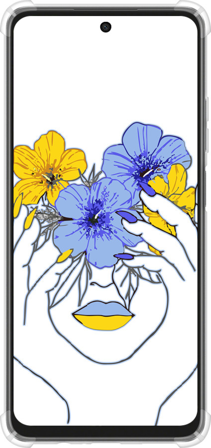 Силикон с усиленными углами чехол Девушка v4 для Oppo A3X 4G/5G - 5276sp-3815 изображение 