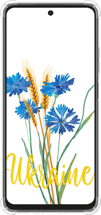 Силикон с усиленными углами чехол Ukraine v2 для Oppo A3X 4G/5G - 5445sp-3815 изображение 