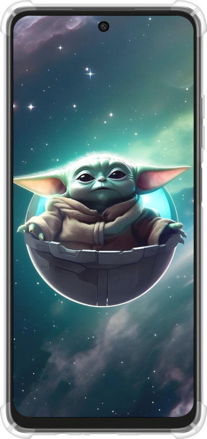 Силикон с усиленными углами чехол Малышь йода для Oppo A3X 4G/5G - 6294sp-3815 изображение 