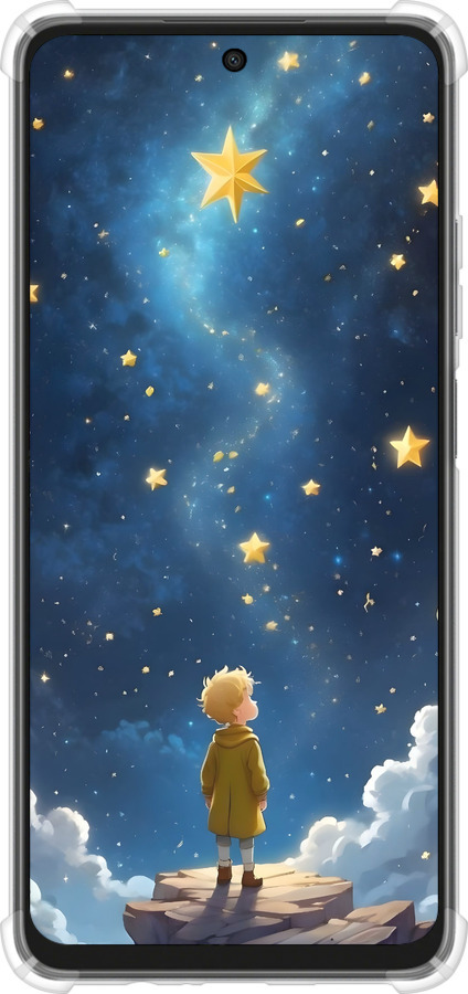 Силикон с усиленными углами чехол Маленький принц для Oppo A3X 4G/5G - 6326sp-3815 изображение 