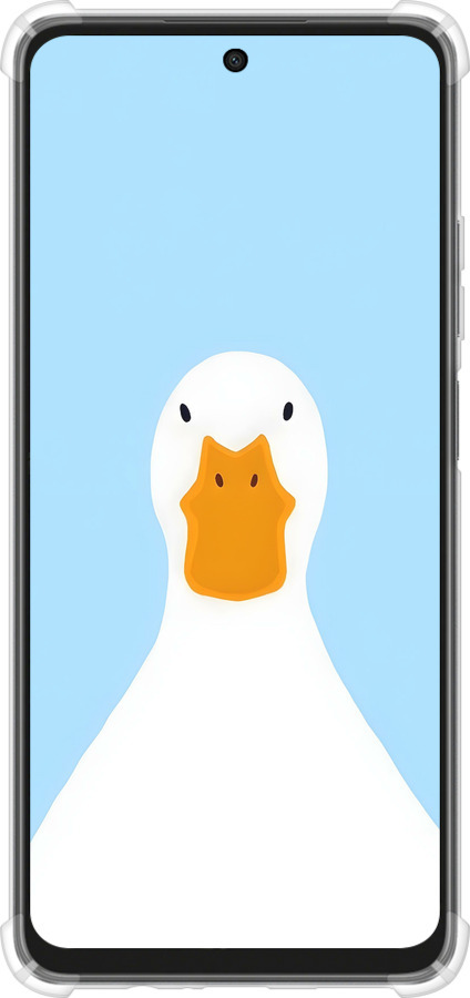 Силикон с усиленными углами чехол Гусь для Oppo A3X 4G/5G - 6350sp-3815 изображение 