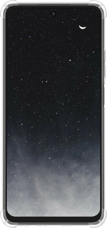 Силикон с усиленными углами чехол Сині хмари, Синій місяць для Oppo A3X 4G/5G - 6396sp-3815 изображение 