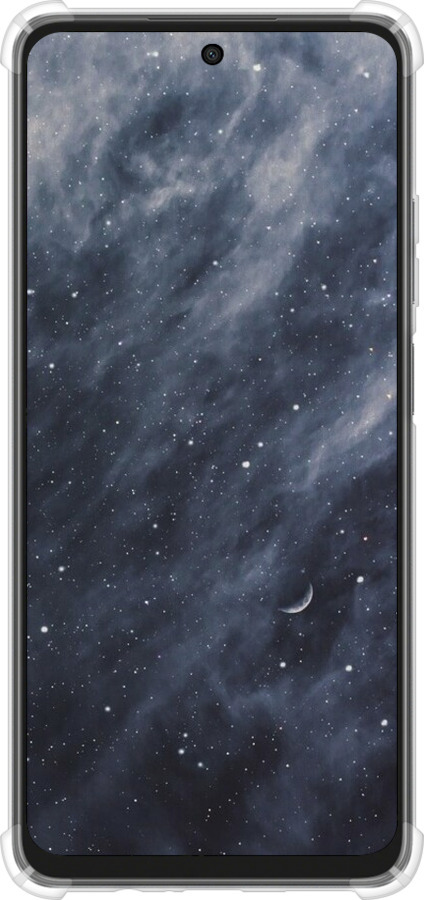Силикон с усиленными углами чехол Голубые облака, Голубая луна для Oppo A3X 4G/5G - 6398sp-3815 изображение 