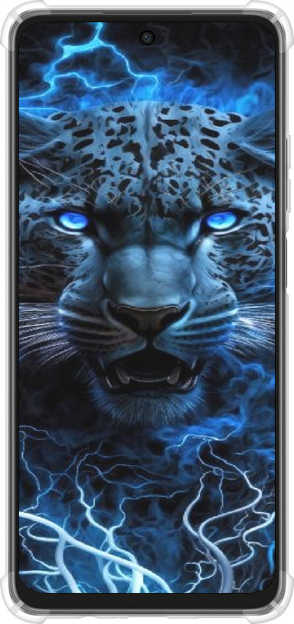Силикон с усиленными углами чехол Ледяной леопард для Oppo A3X 4G/5G - 6460sp-3815 изображение 