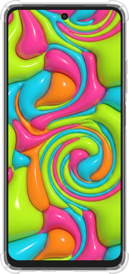 Силикон с усиленными углами чехол Y2K Jelly Dream для Oppo A3X 4G/5G - 6780sp-3815 изображение 