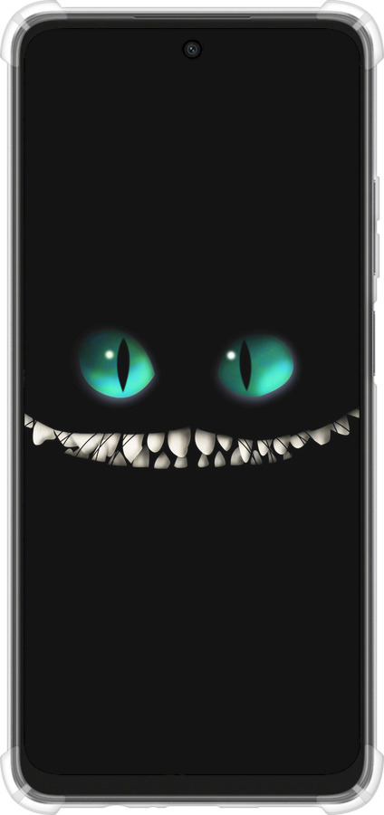Силикон с усиленными углами чехол Чеширский кот для Oppo A3X 4G/5G - 689sp-3815 изображение 