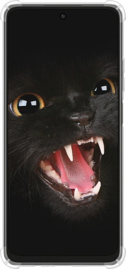Силикон с усиленными углами чехол Чёрная кошка для Oppo A3X 4G/5G - 932sp-3815 изображение 