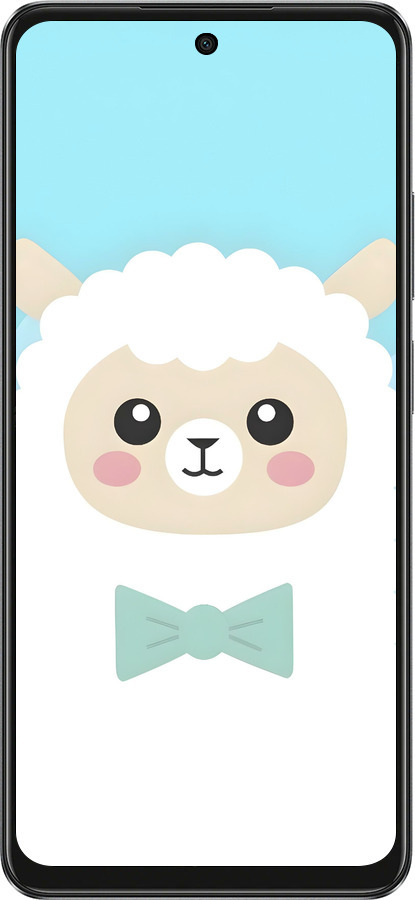 Силіконовий чехол Милий баранчик для Oppo A3 4G - 6355u-3846 изображение 
