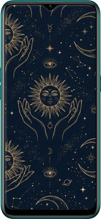 TPU чехол Celestial Harmony: Sun & Moon Gold Mystic Pattern для Oppo A31 - 6778b-1074 изображение 