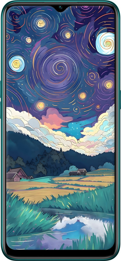 TPU чехол Креативный арт для Oppo A31 - 6322b-1074 изображение 