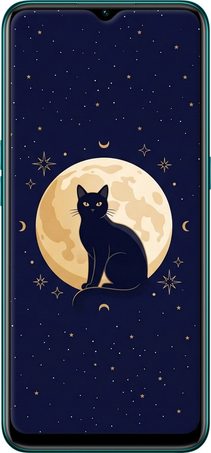 TPU чехол Cute Cat Celestial/Witchy для Oppo A31 - 6787b-1074 изображение 