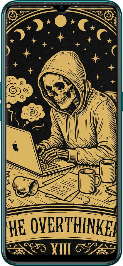 2D пластиковий чехол The Overthinker для Oppo A31 - 6774t-1074 изображение 