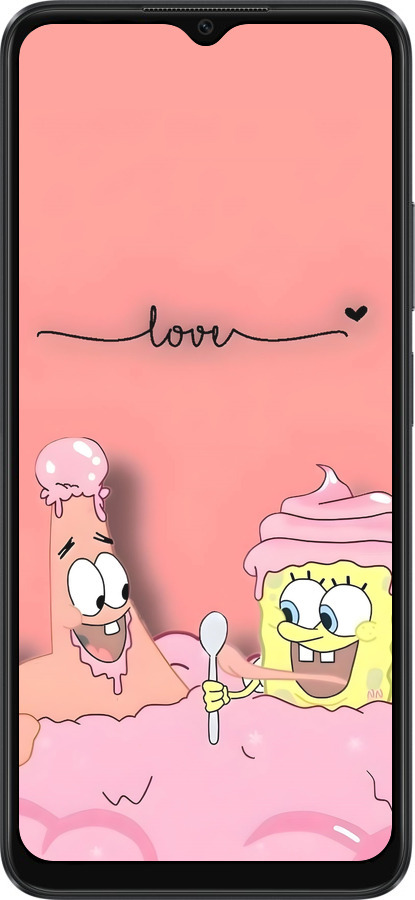 TPU чехол Спанч Боб для Oppo A38 4G - 6282b-3337 изображение 