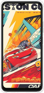 Силіконовий протиударний с посиленими кутами чехол Тачки для Oppo A38 4G - 6288sp-3337 изображение 