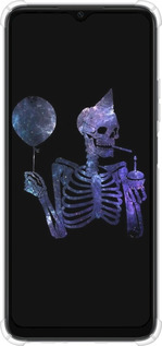 Силикон с усиленными углами чехол Скелетное искусство для Oppo A38 4G - 6536sp-3337 изображение 