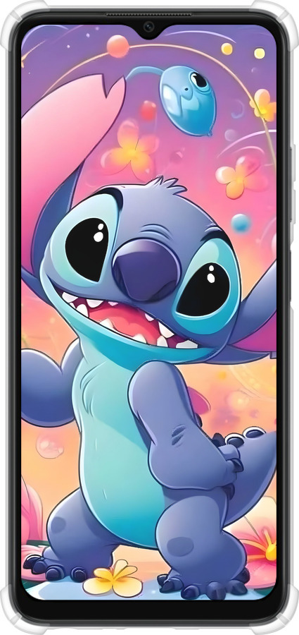 Силикон с усиленными углами чехол Стич 2 для Oppo A38 4G - 6371sp-3337 изображение 