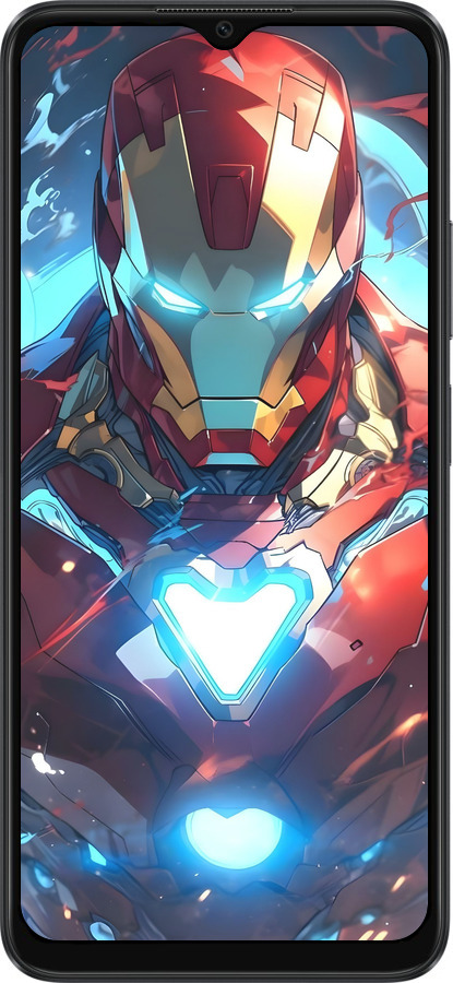 Силиконовый чехол Железный человек для Oppo A38 4G - 6372u-3337 изображение 