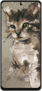 Силіконовий чехол Кошеня з плям і ліній для Oppo A5 PRO - 119u-3956 изображение 