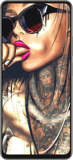 Силиконовый чехол Девушка в тату для Oppo A5 PRO - 4001u-3956 изображение 