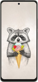 Силиконовый чехол Енотик с мороженым для Oppo A5 PRO - 4602u-3956 изображение 