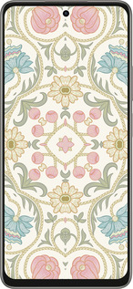 Силиконовый чехол Цветочный орнамент v2 для Oppo A5 PRO - 5513u-3956 изображение 