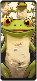 Силіконовий чехол Весела жаба для Oppo A5 PRO - 5658u-3956 изображение 