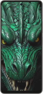 Силиконовый чехол Зелёный дракон v2 для Oppo A5 PRO - 5817u-3956 изображение 