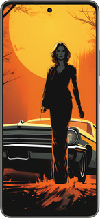 Силиконовый чехол Чехол для телефона Девушка возле автомобиля для Oppo A5 PRO - 5946u-3956 изображение 