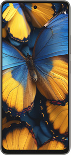 Силиконовый чехол Желто-голубые бабочки для Oppo A5 PRO - 6046u-3956 изображение 