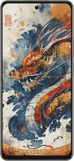 Силиконовый чехол Ярость дракона для Oppo A5 PRO - 6112u-3956 изображение 