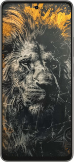 Силиконовый чехол Лев в золотых красках для Oppo A5 PRO - 6155u-3956 изображение 