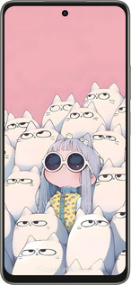 Силиконовый чехол Малышка с котами для Oppo A5 PRO - 6295u-3956 изображение 