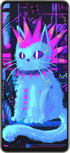 Силиконовый чехол Кот панк для Oppo A5 PRO - 6311u-3956 изображение 