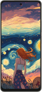 Силиконовый чехол Девушка Арт для Oppo A5 PRO - 6325u-3956 изображение 