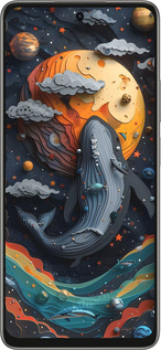 Силиконовый чехол Кит в космосе для Oppo A5 PRO - 6328u-3956 изображение 